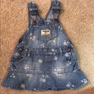 Baby girl 6-month Dress overalls Like new!